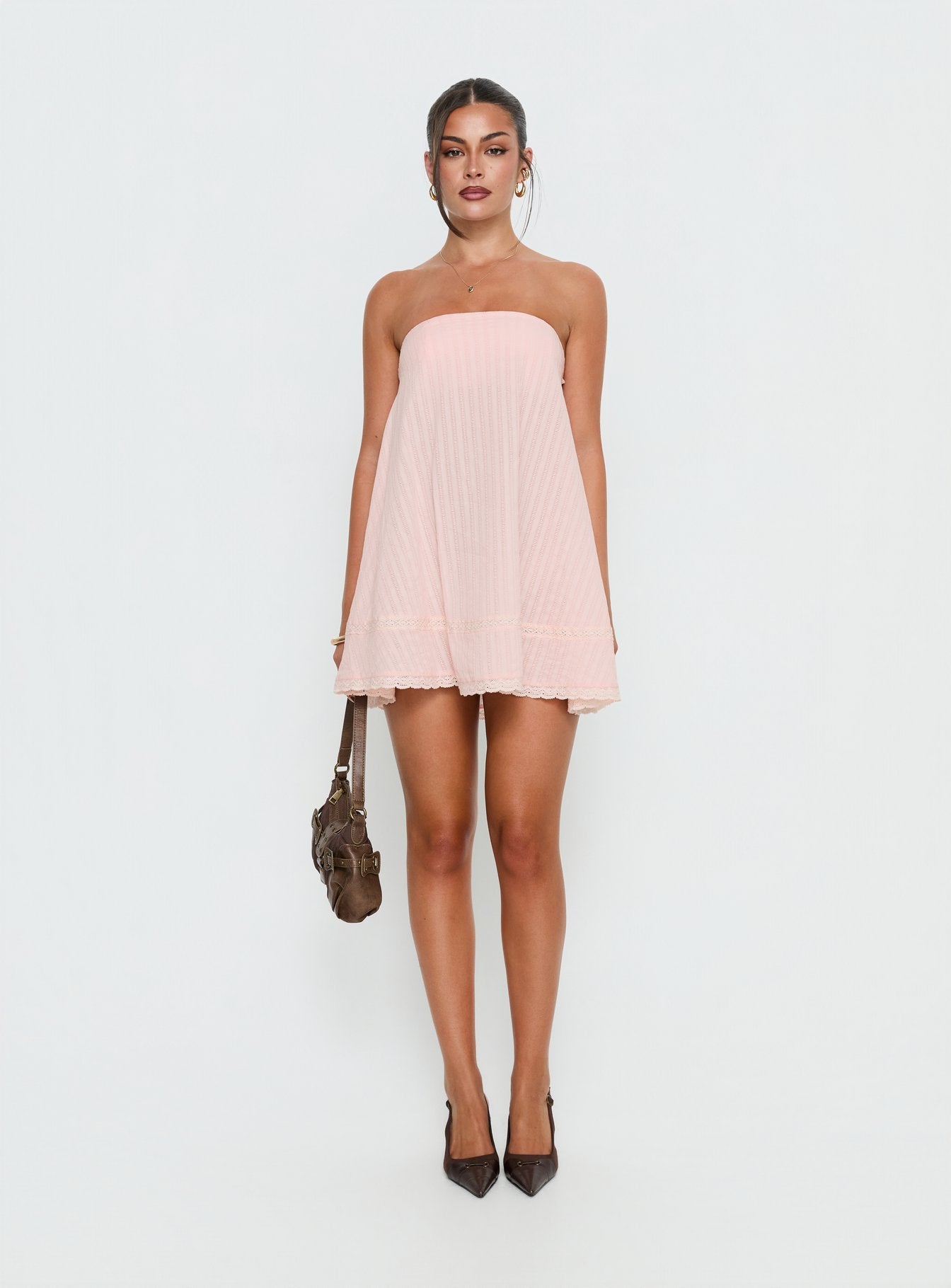 Gypsea Bandeau-Minikleid Light Pink