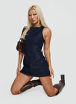 Ainsleigh Shift Denim Romper Mid Wash