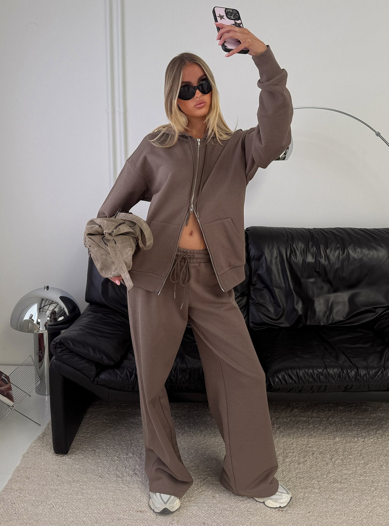 All Day Oversized Hoodie Mocha