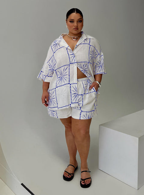 Star Star Set White / Blue Curve