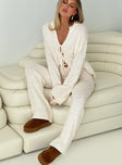 Slow Mover Boucle Lounge Set Cream