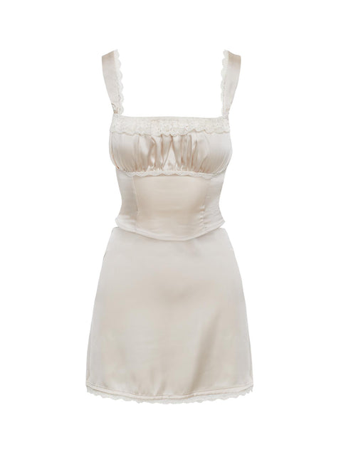 Acela Satin Set Cream