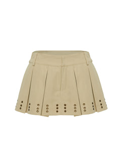 product Princess Polly Alinzia Eyelet Skort Beige Mini Skirts 