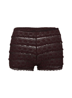 product Princess Polly Angelis Lace Shorts Chocolate High Waisted Shorts 