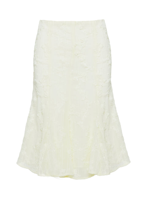 product Princess Polly Aspyn Embroidered Midi Skirt Yellow Midi Skirts 