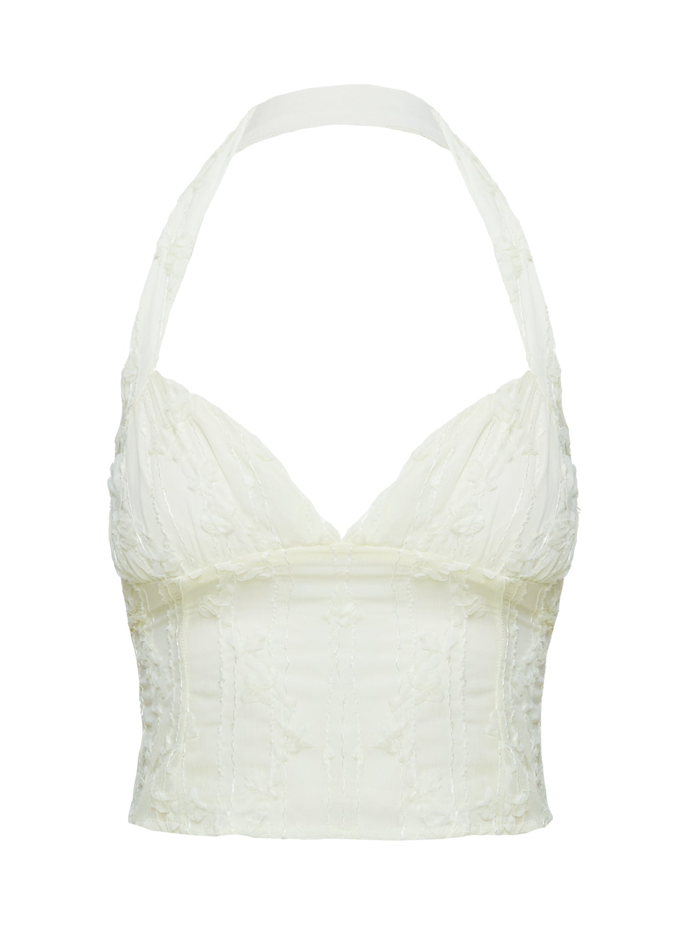 product Princess Polly Aspyn Halter Top Yellow Sleeveless Plunger 