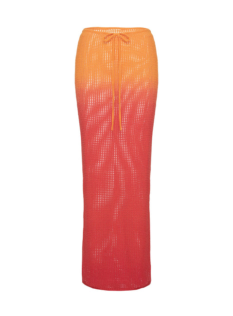 product Princess Polly Auralia Knit Maxi Skirt Orange Maxi 