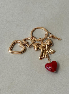 Aurelio Pendant Keyring Gold