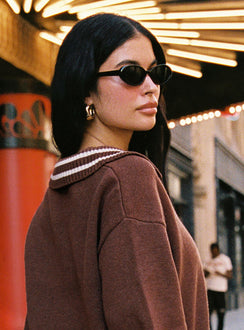 Art Deco Sunglasses Black