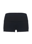 Baseline Low Rise Rib Shorts Black