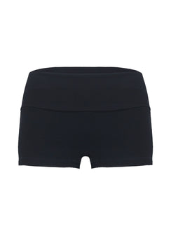 product Princess Polly Baseline Low Rise Rib Shorts Black High Waisted Shorts 