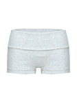 Baseline Low Rise Rib Shorts Grey Marle