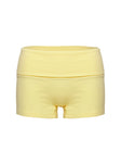 Baseline Low Rise Rib Shorts Yellow