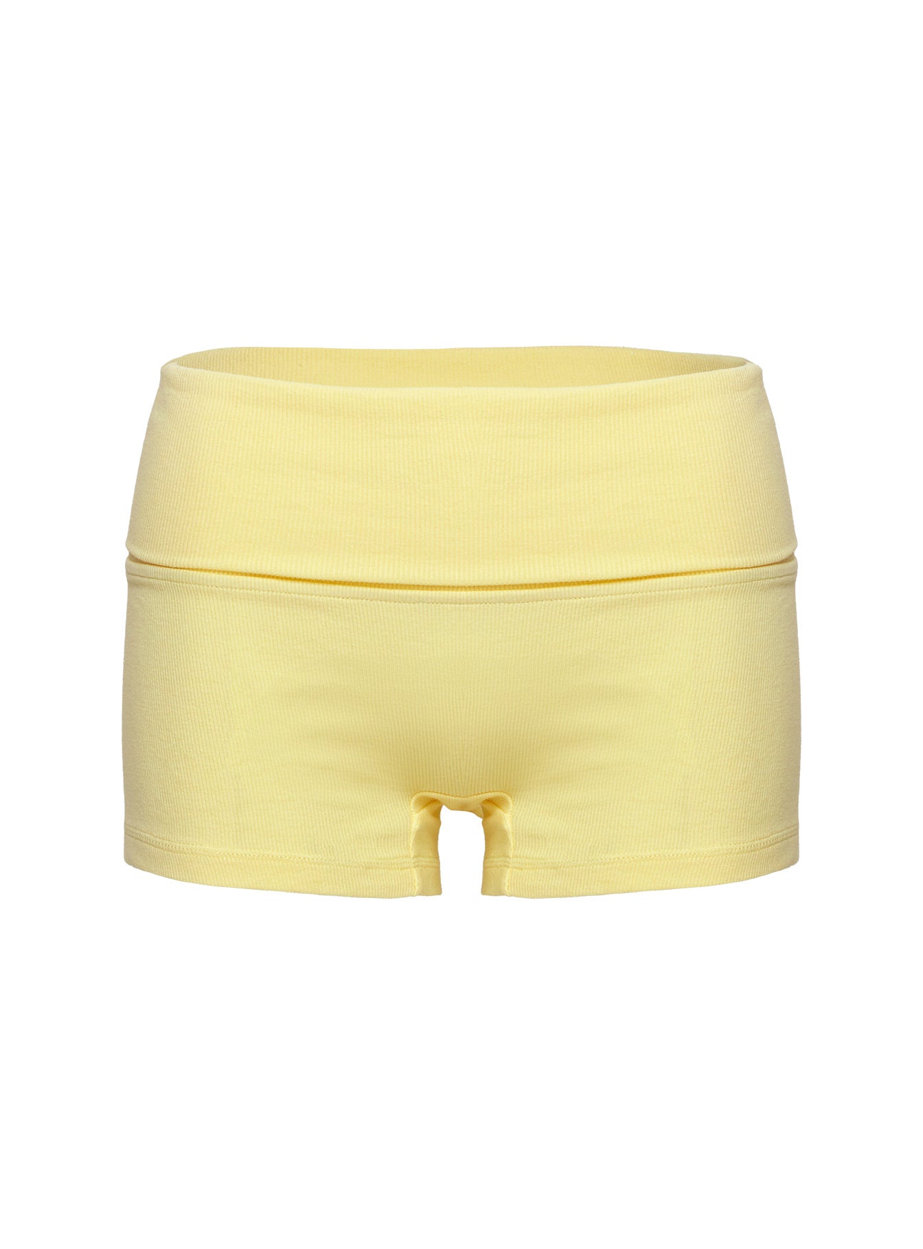 product Princess Polly Baseline Low Rise Rib Shorts Yellow Low Rise Shorts 