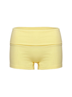 product Princess Polly Baseline Low Rise Rib Shorts Yellow Low Rise Shorts 