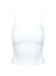 product Princess Polly Sleeveless Square Neck  Baseline Rib Top White