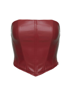 product Princess Polly Batesville Strapless Top Red Sleeveless straight 