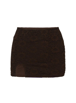 product Princess Polly Bennington Lace Mini Skirt Brown 
