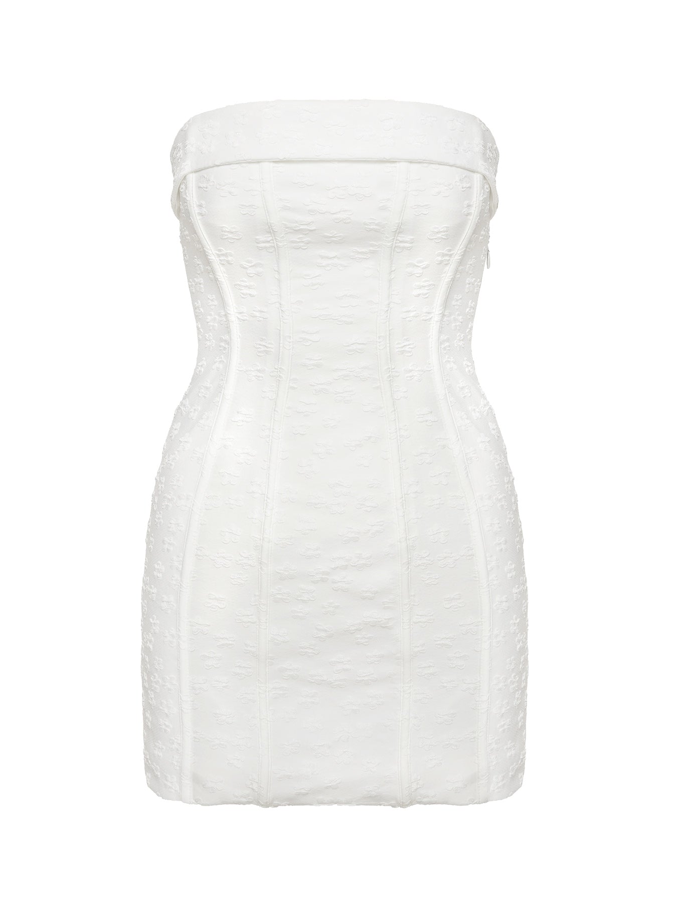 product Princess Polly Bertrand Strapless Mini Dress White Straight Neck 