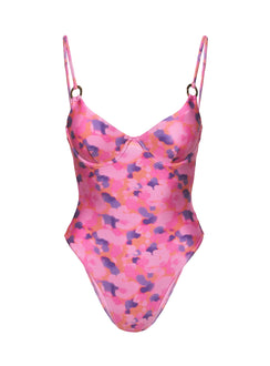 Birdie One Piece Purple Floral