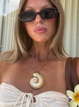 Bucatini Shell Necklace Gold