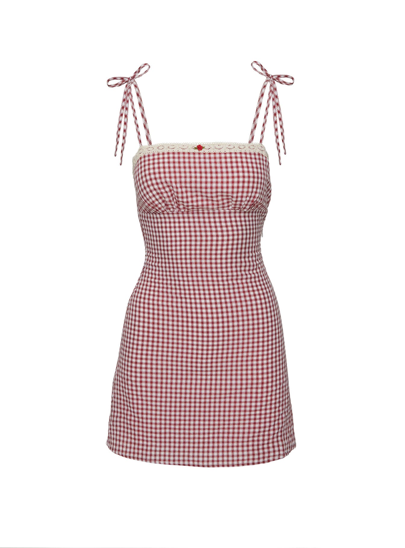 Burkes Mini Dress Red Check