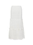 Buttacupe Lace Maxi Skirt White