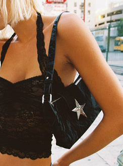 Be Your Girl Star Detail Bag Black