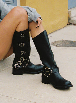 Buckle Down Boots Black