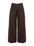 Bystander Lace Up Pants Brown