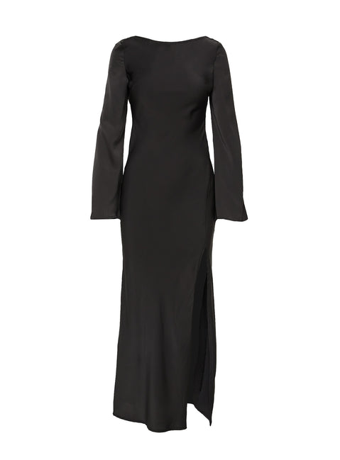 product Princess Polly High Neck  Cagely Long Sleeve Maxi Dress Black
