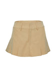 product Calianna Pleated Mini Skort Camel Princess Polly High Waisted Shorts 