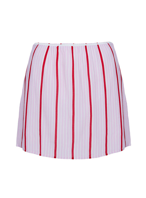 product Princess Polly Caraliia Mini Skirt Pink / Red Stripe Mini Skirts 