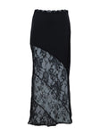 Castelli Lace Maxi Skirt Black Petite