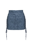 Ceejay Faux Leather Mini Skirt Slate