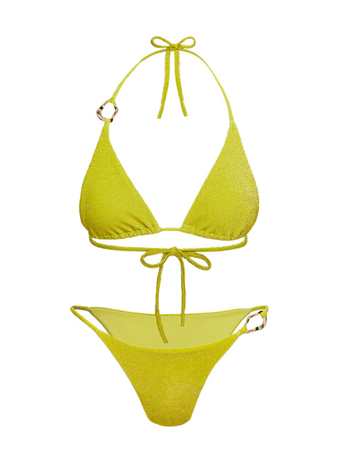 Centric Glitter Bikini Bottom Green
