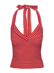 Chameleon Halter Top Red Stripe