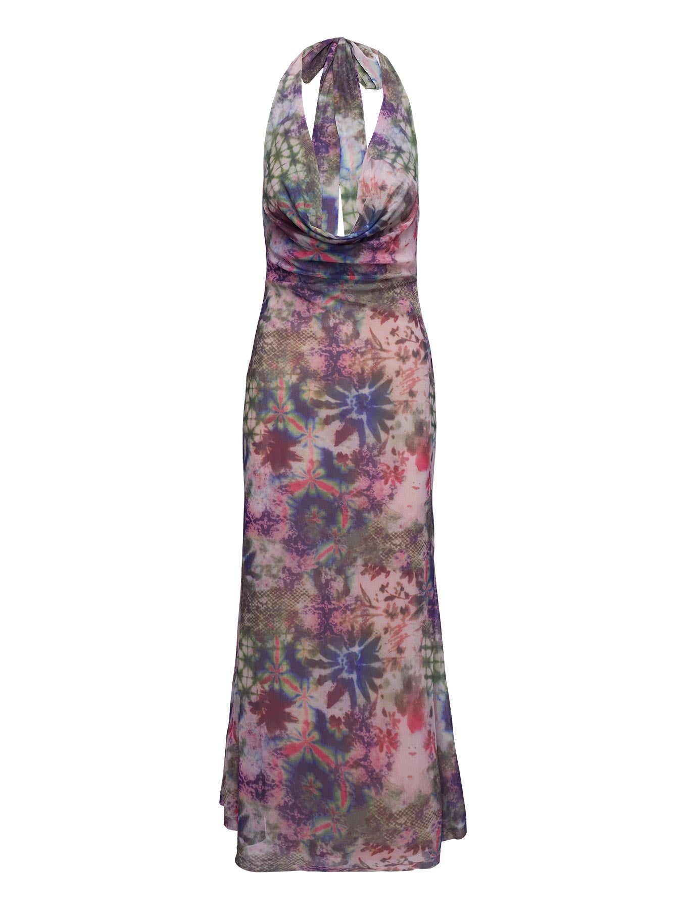 product Princess Polly Cassiday Halter Maxi Dress Multi Plunger 