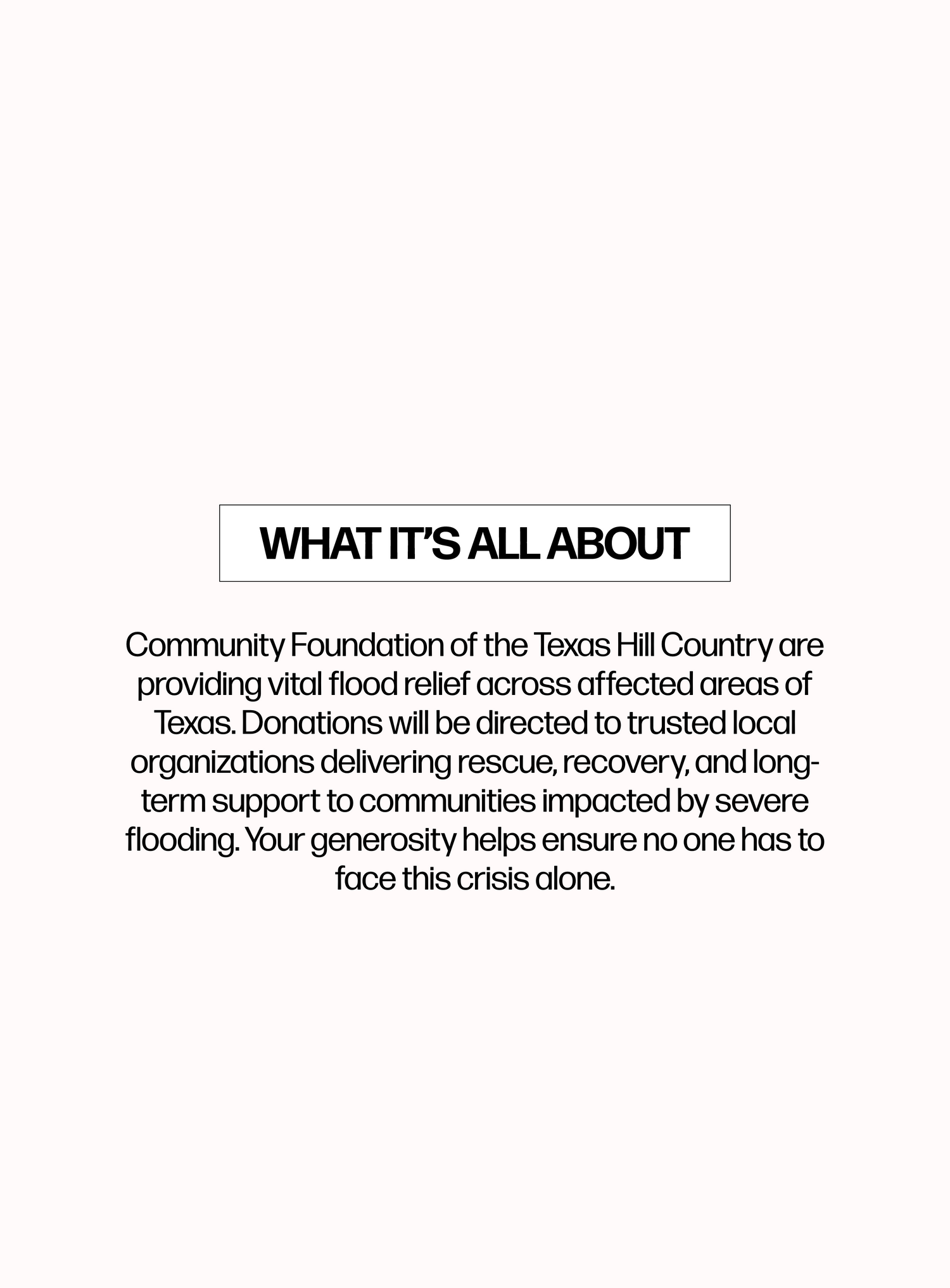 information about Community Foundation of the Texas Hill Country