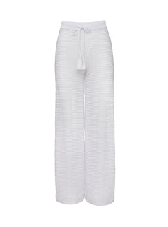 Damarie Crochet Pants White