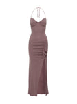 Destinations Maxi Dress Mauve Curve