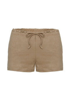 product Princess Polly Eternal Youth Faux Suede Short Taupe Low Rise Shorts 