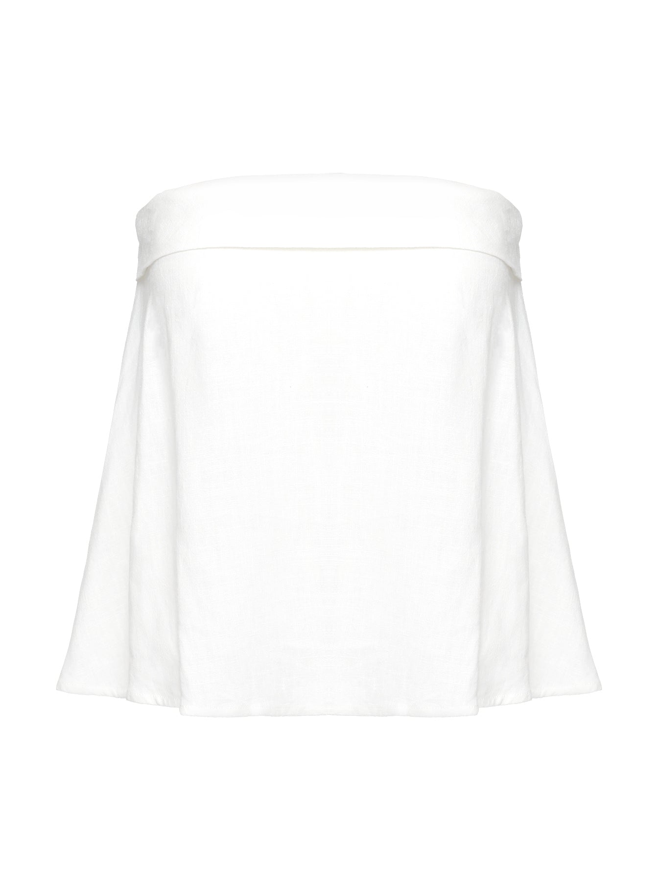 product Princess Polly Ethel Strapless Linen Top White Sleeveless straight 