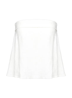 product Princess Polly Ethel Strapless Linen Top White Sleeveless straight 