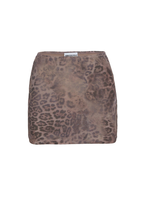 product Princess Polly Eustacia Mini Skirt Leopard Mini Skirts 