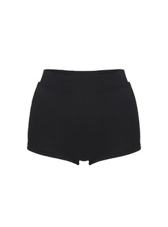 Ezrah Ribbed Shorts Black