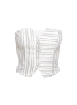 product Princess Polly Freddle Strapless Top White Stripe Sleeveless Sweetheart 