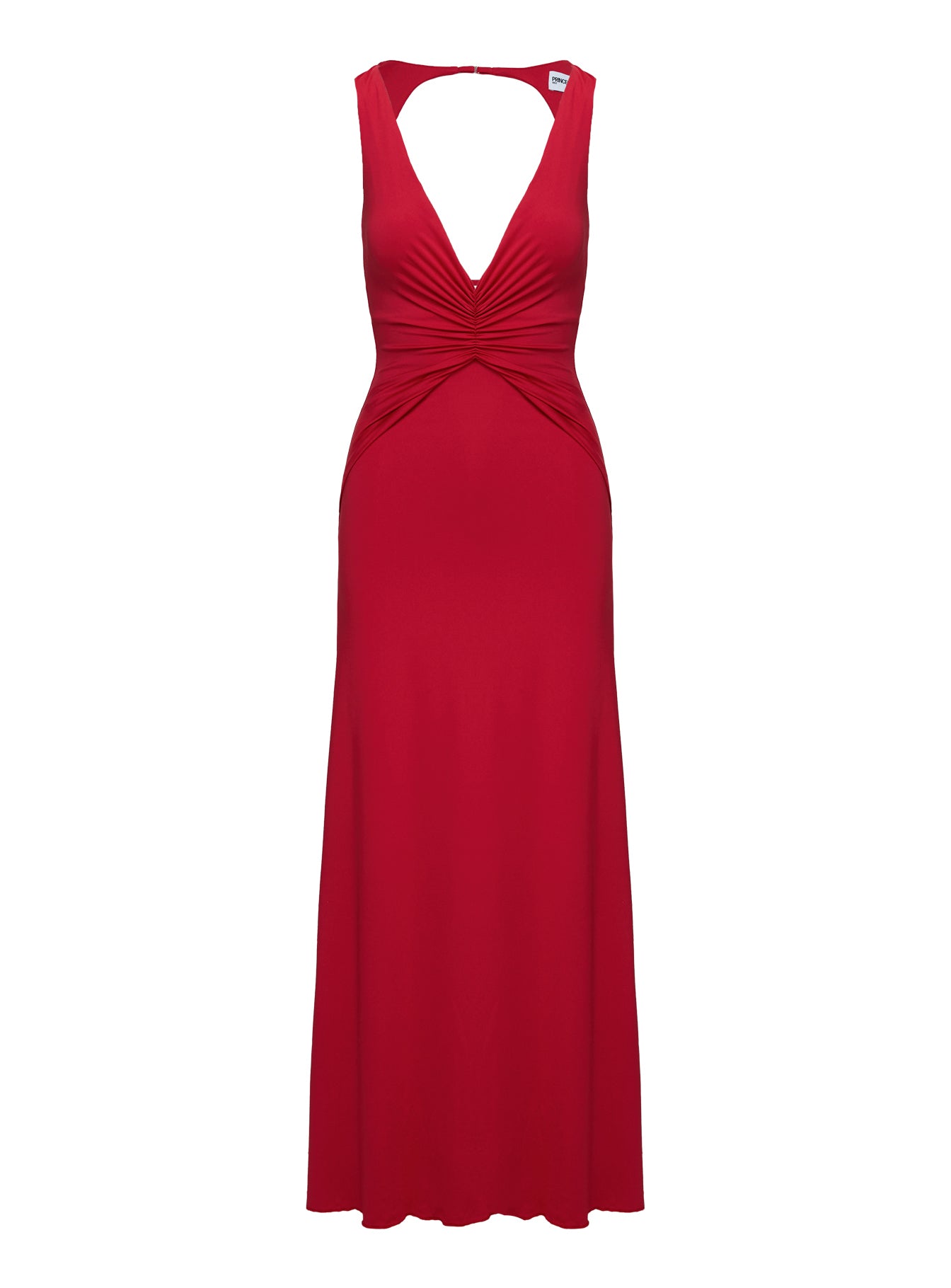 Frederica Plunge Maxi Dress Red Plunger 
