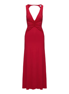 Frederica Plunge Maxi Dress Red Plunger 