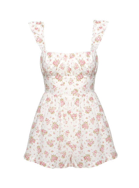 Fusili Romper White Floral